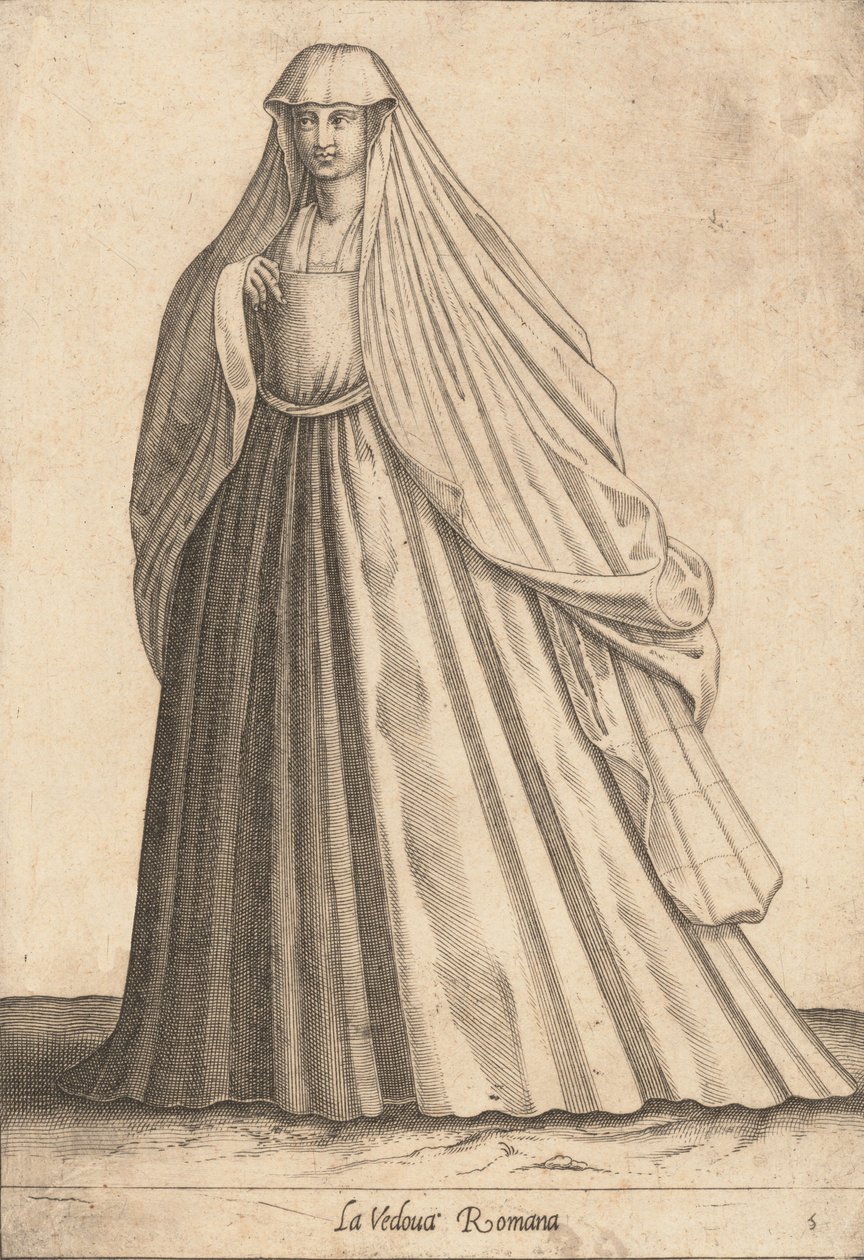 Roomalainen leski, n. 1580. tekijältä Pietro Bertelli.