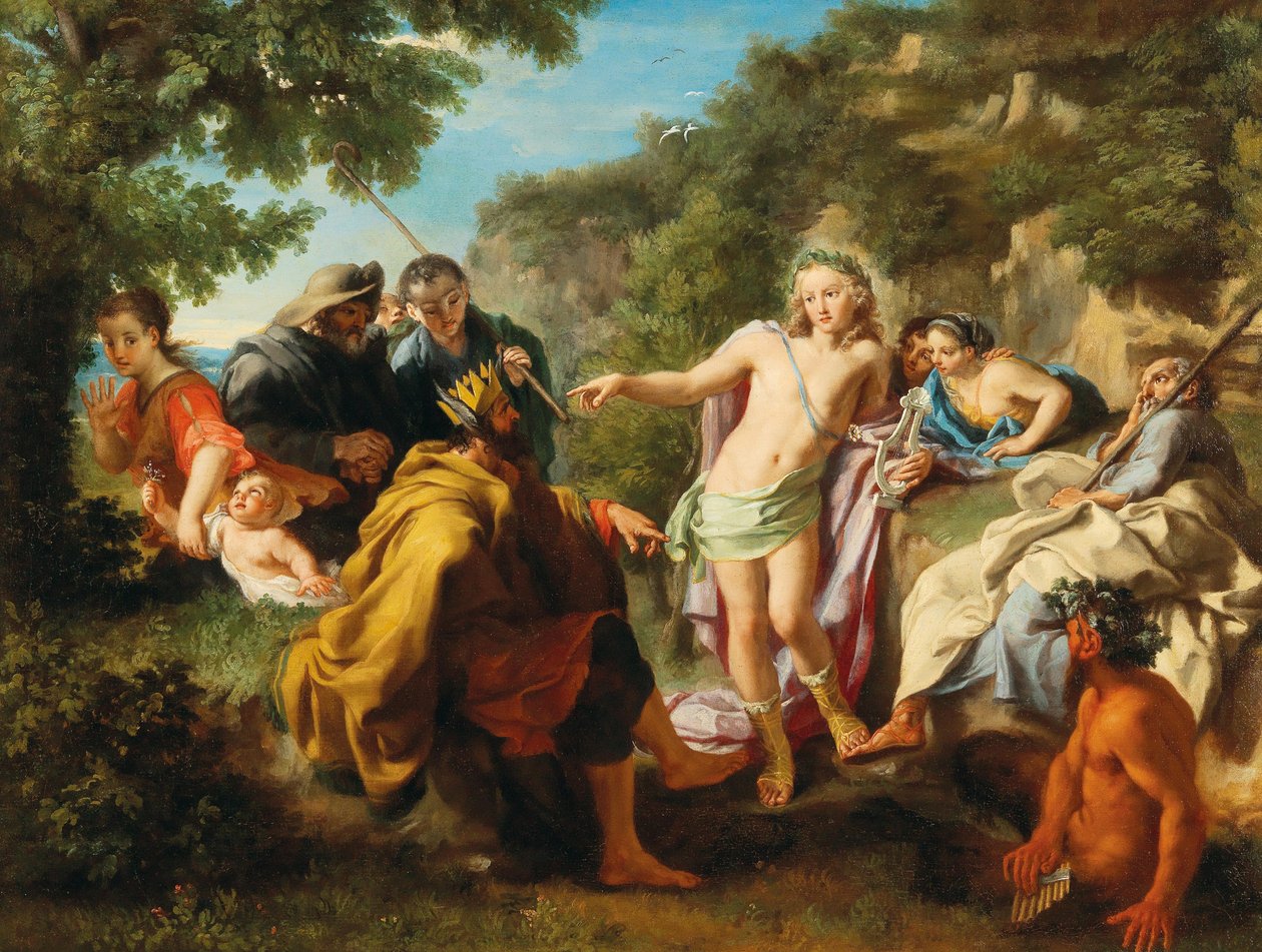 Midaksen tuomio, 1700-luvun ensimmäinen kolmannes. tekijältä Pietro Bianchi