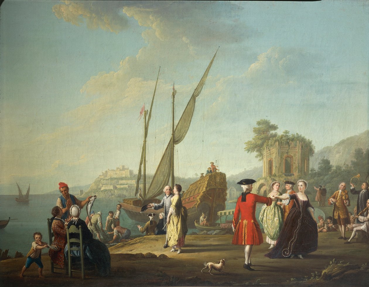 Pietro Fabrisin menuetti Baiassa, nykyään osa Bacolista (Napoli), Campi Flegrein alueella tekijältä Pietro Fabris