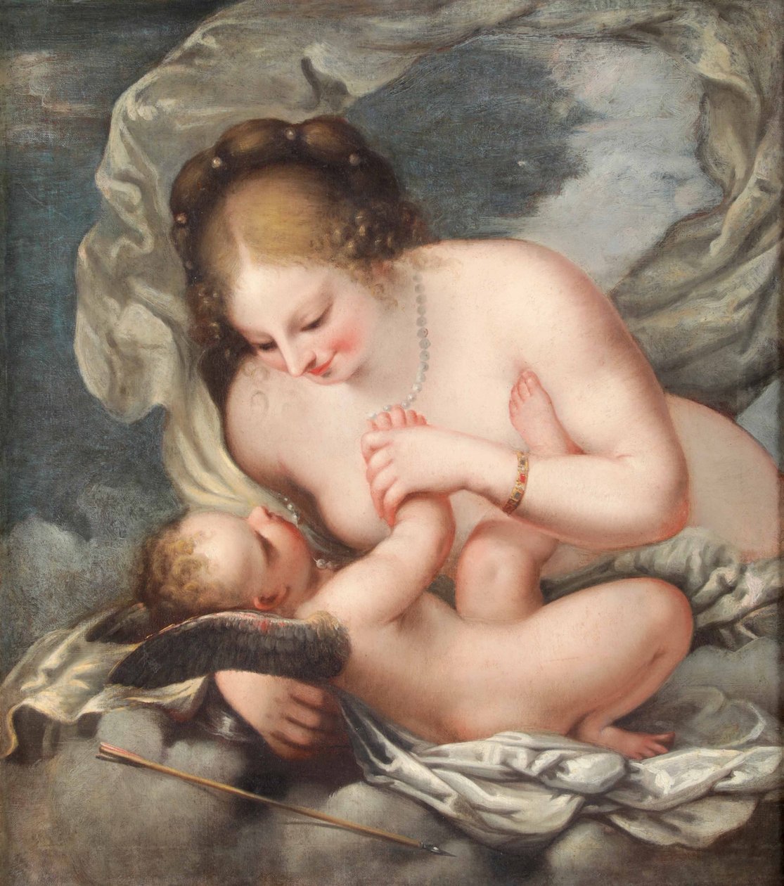 Venus ja Amor tekijältä Pietro Liberi
