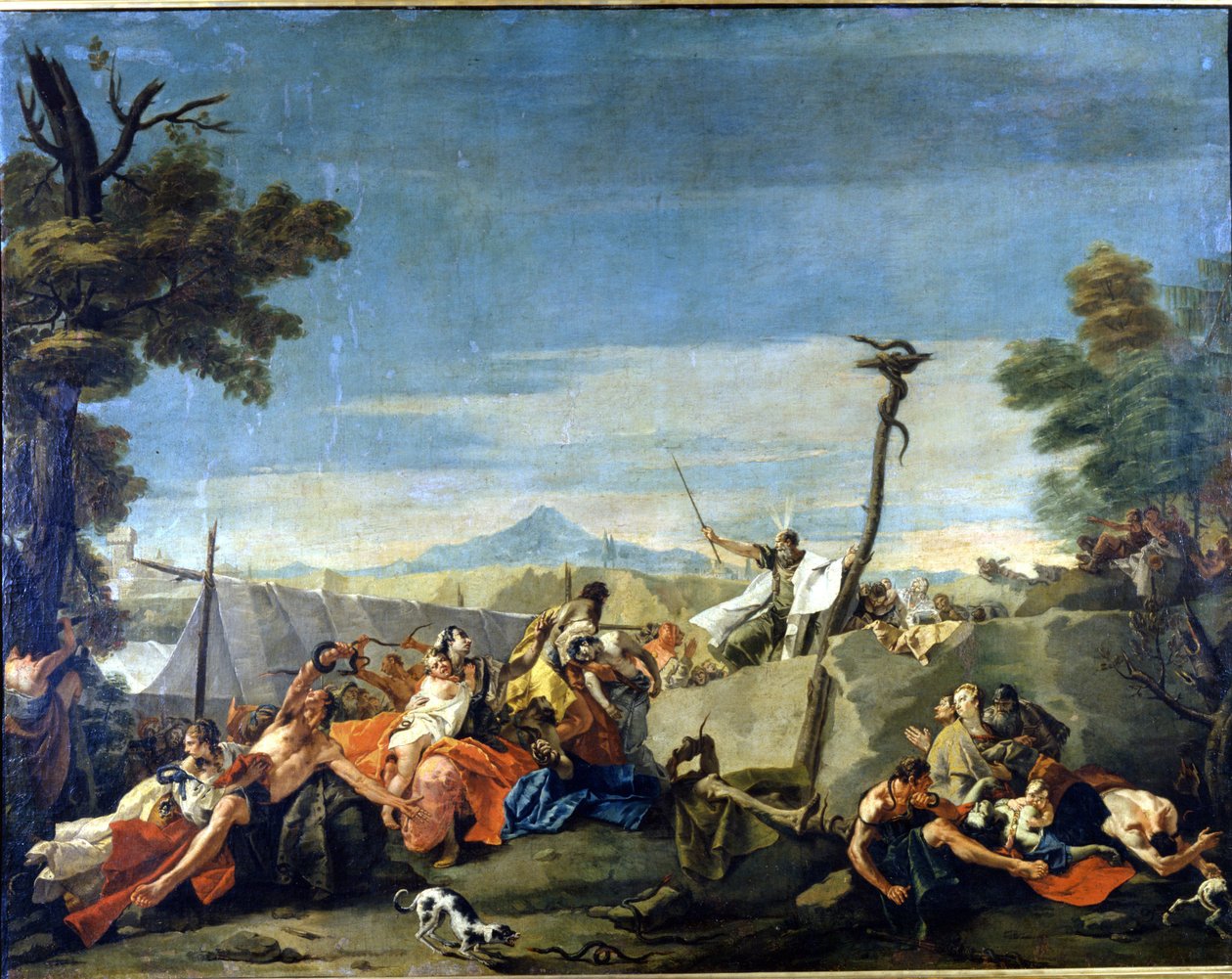 Pronssikäärme (1700-luku), Pietro Ligarin maalaus tekijältä Pietro Ligari