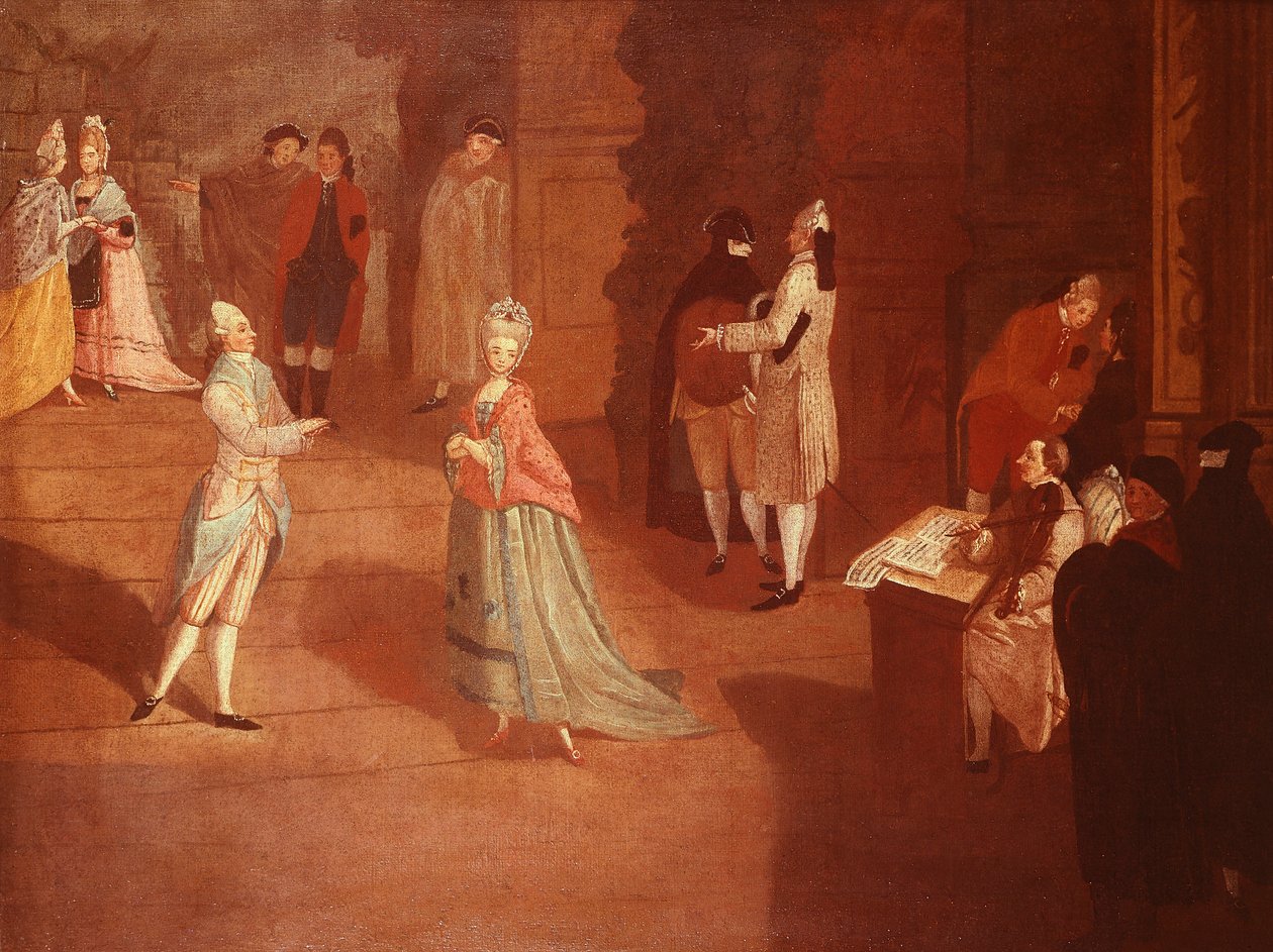 Tanssiharjoitus, Pietro Longhi (1701-1785) tekijältä Pietro Longhi