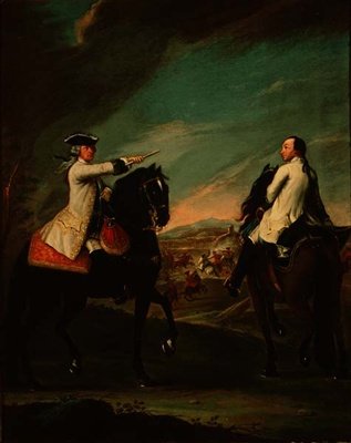 Guglielmo de Montfort ja hänen kenttähoitajansa tekijältä Pietro Longhi