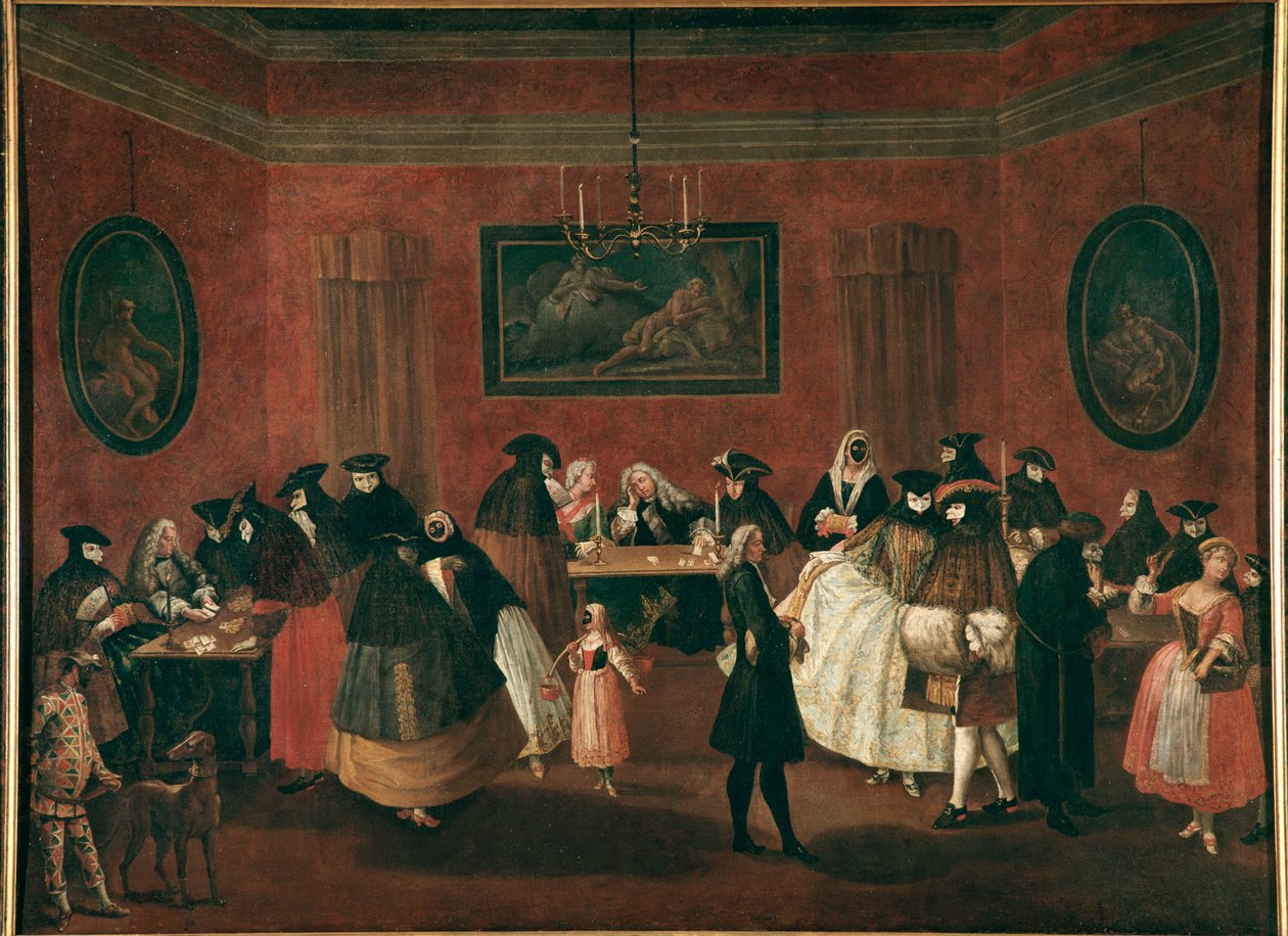Il Ridotto (Aula) Pietro Longhin (1702-1785) maalaus 1750 Mitat 96x131 cm Venetsia, Ca 