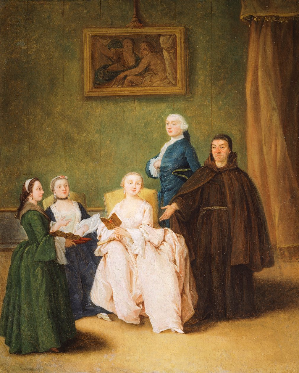 Munkin vierailu, Pietro Longhi (1701-1785) tekijältä Pietro Longhi