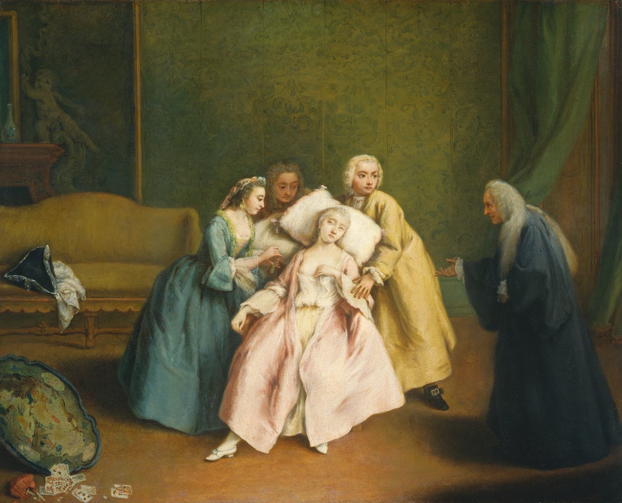 The Faint, c. 1744. tekijältä Pietro Longhi