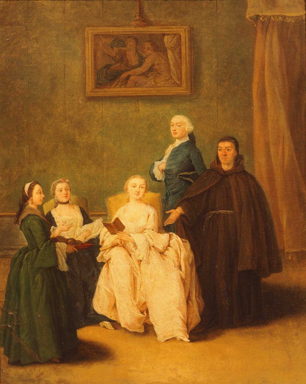 Pietro Longhi (1701-1785) The Friars Visit tekijältä Pietro Longhi