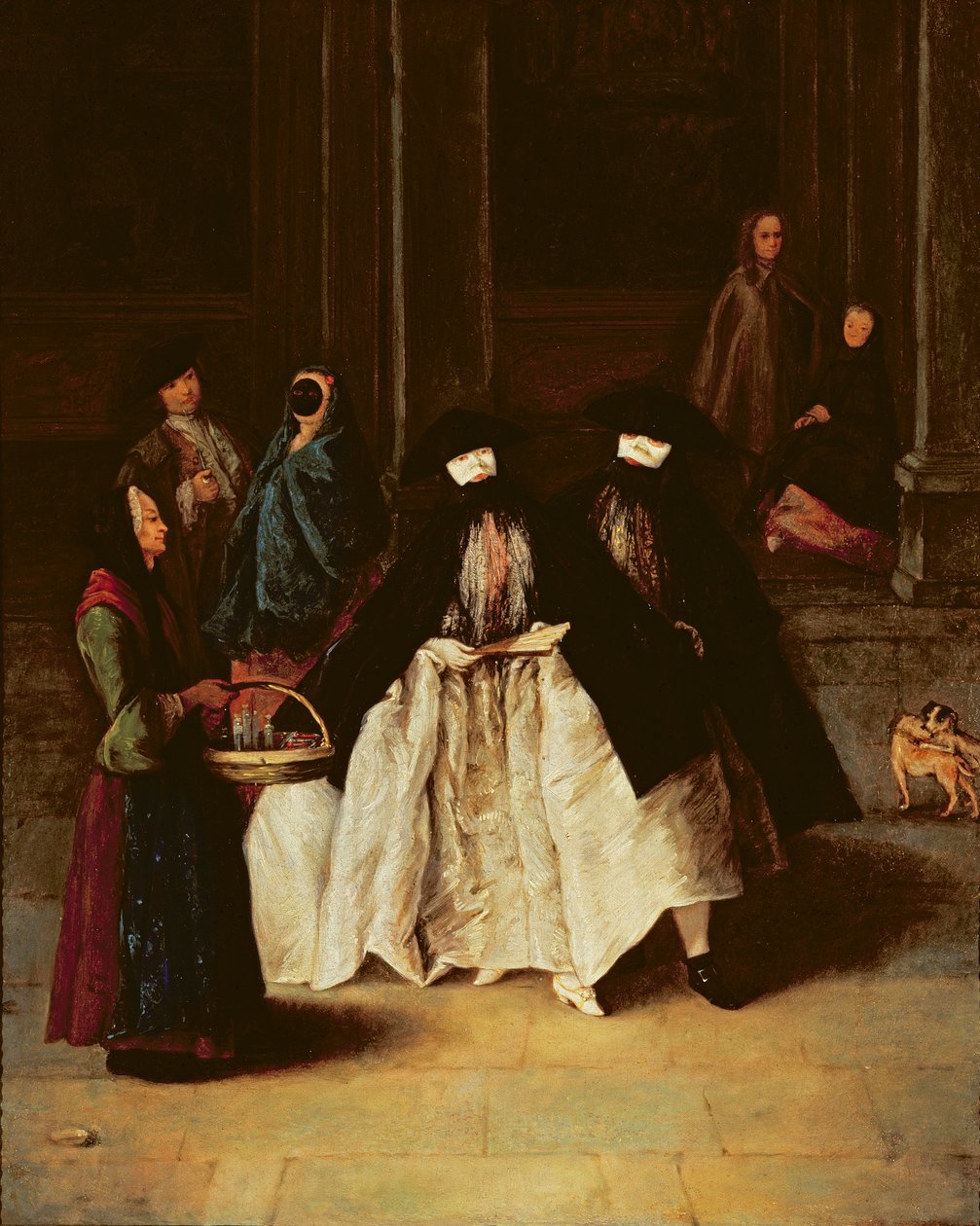 Hajuvesien myyjä (öljy kankaalle) (katso alo 166068) tekijältä Pietro Longhi
