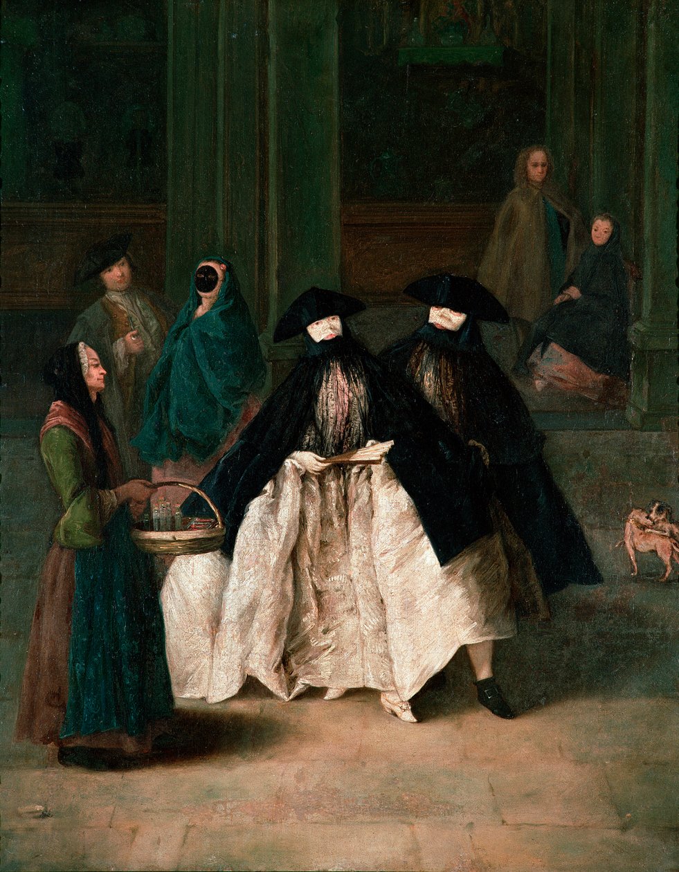 Hajuvesitoimittaja, n. 1756 (öljy kankaalle) tekijältä Pietro Longhi