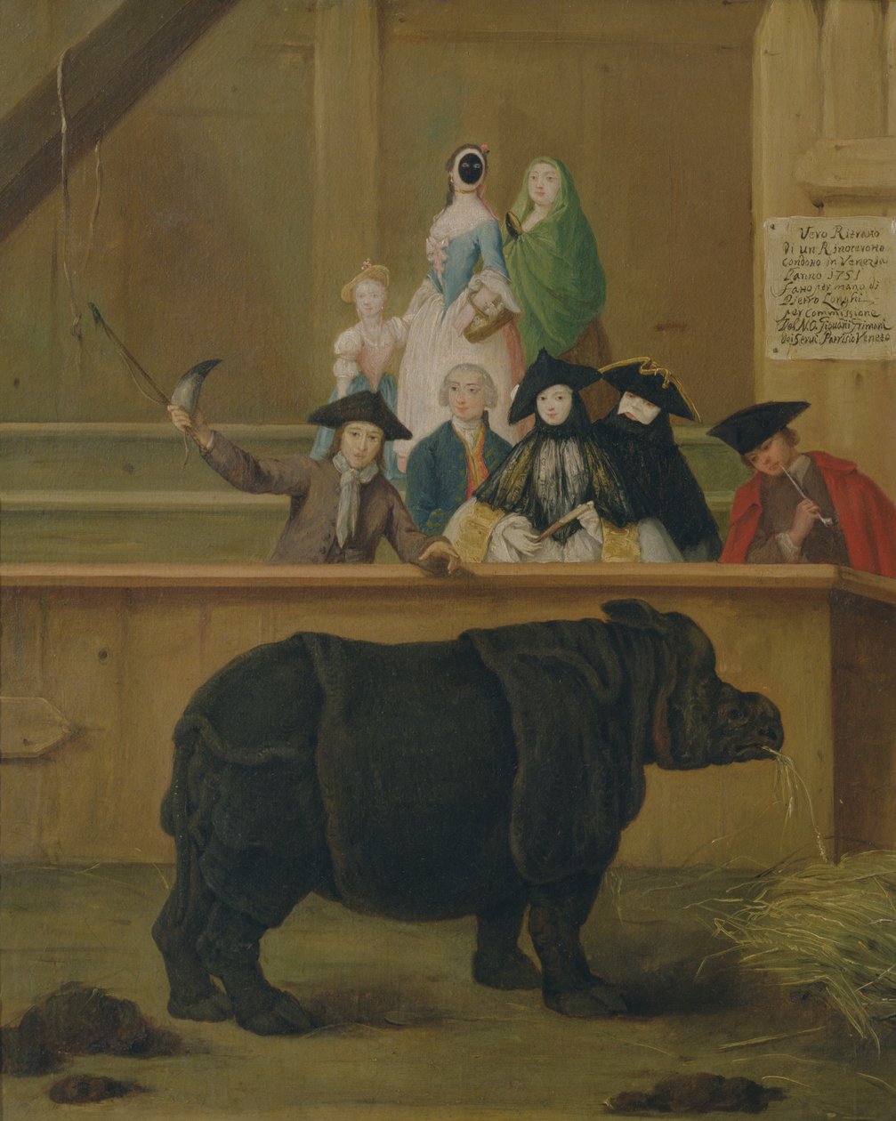Sarvikuono, 1751 tekijältä Pietro Longhi
