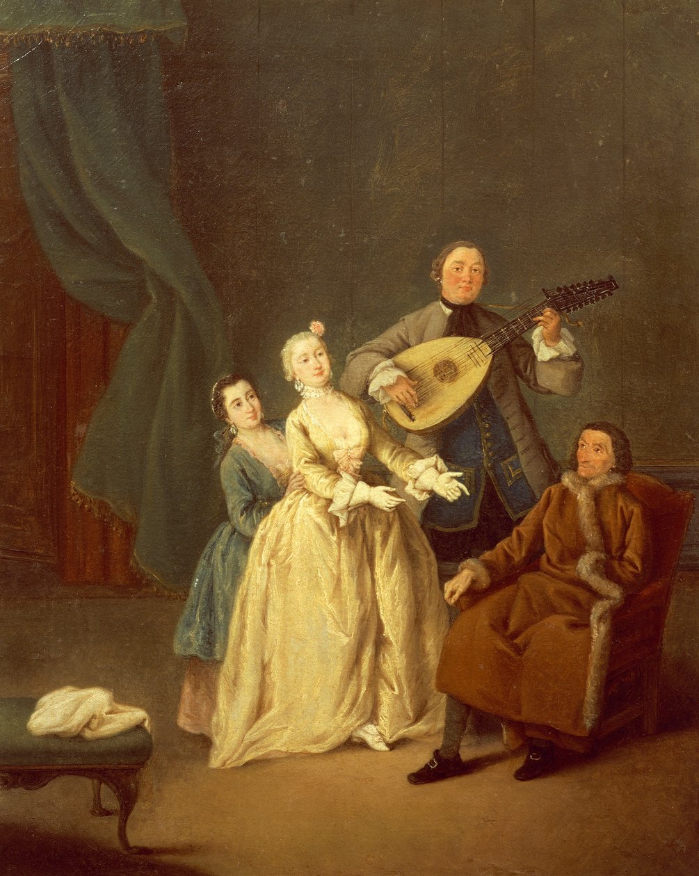 Konsertto tai perhe konsertissa tekijältä Pietro Longhi