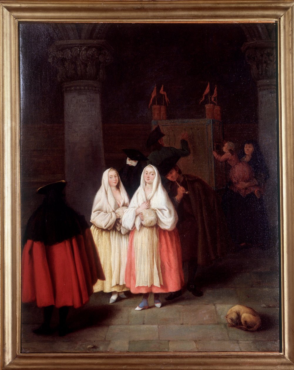 Kosmorama, perspektiivikuvien näyttely (Maalaus tekijältä Pietro Longhi