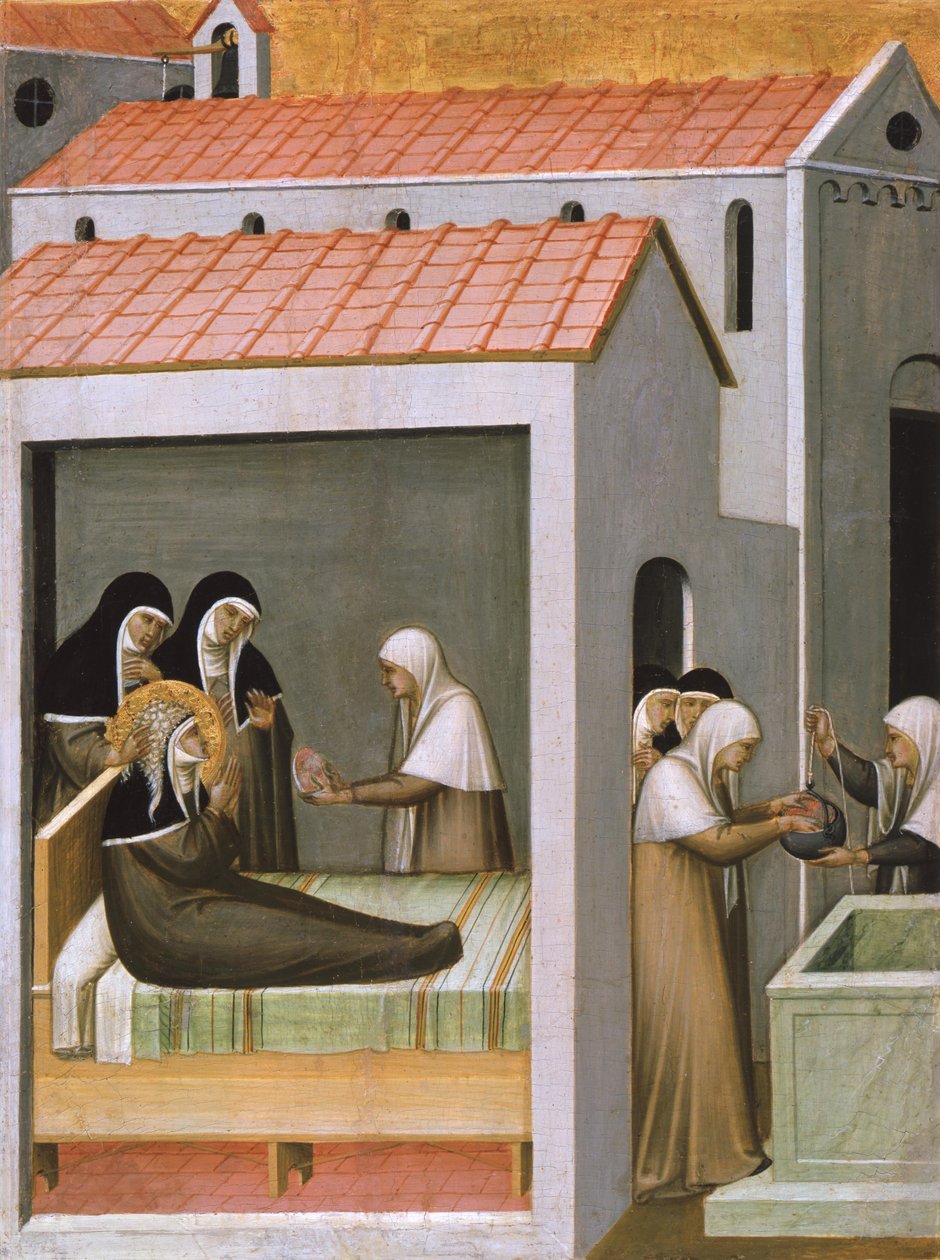 Das Eiswunder der heiligen Humilitas tekijältä Pietro Lorenzetti