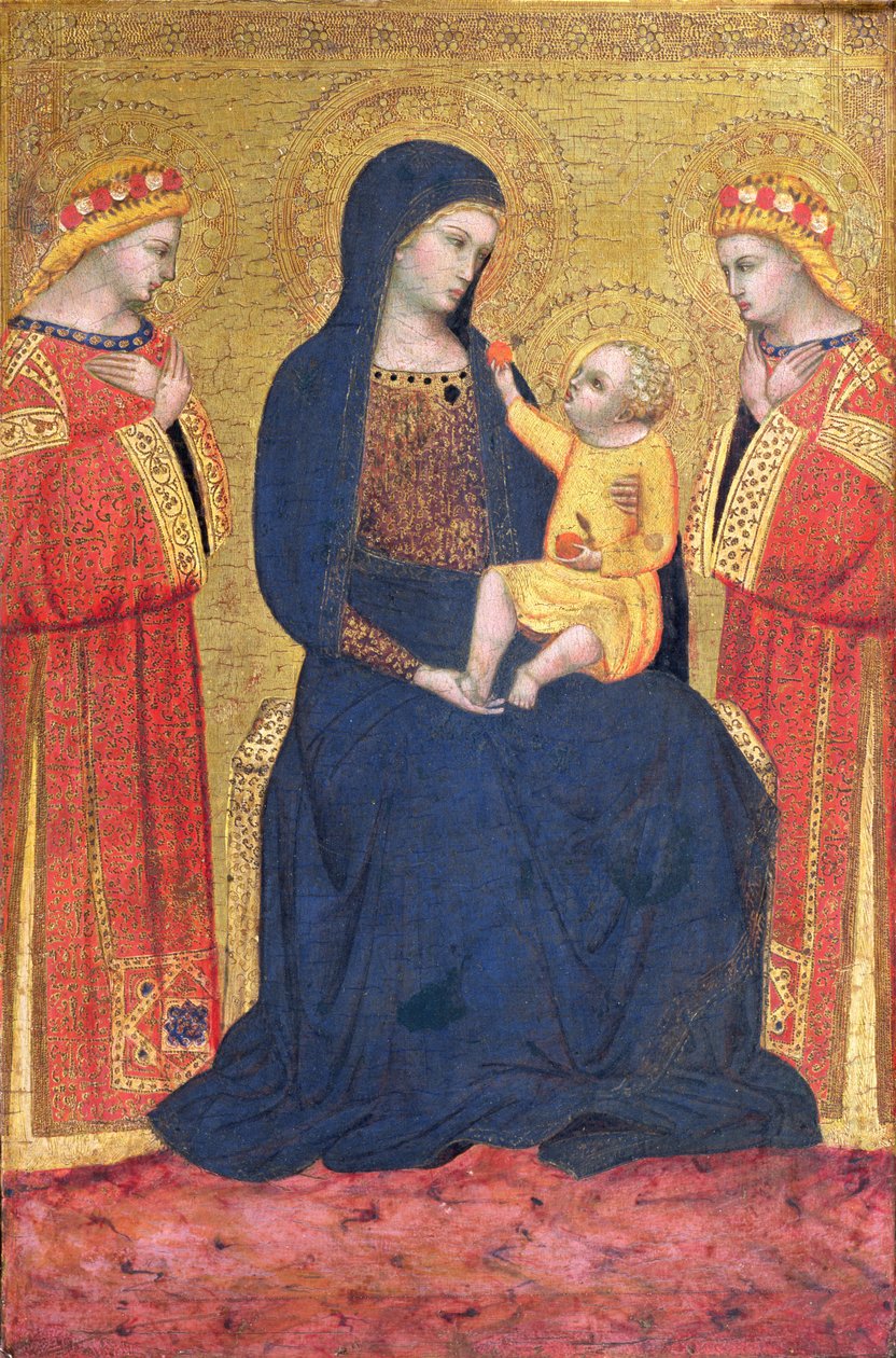 Madonna ja lapsi tekijältä Pietro Lorenzetti