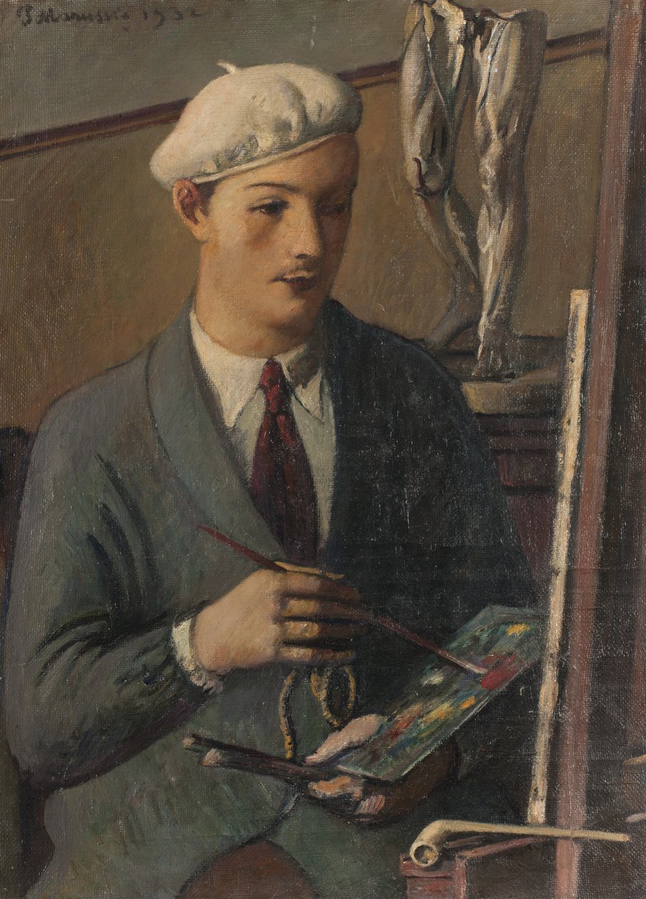 Nuoren taidemaalarin muotokuva, 1932 tekijältä Pietro Marussig