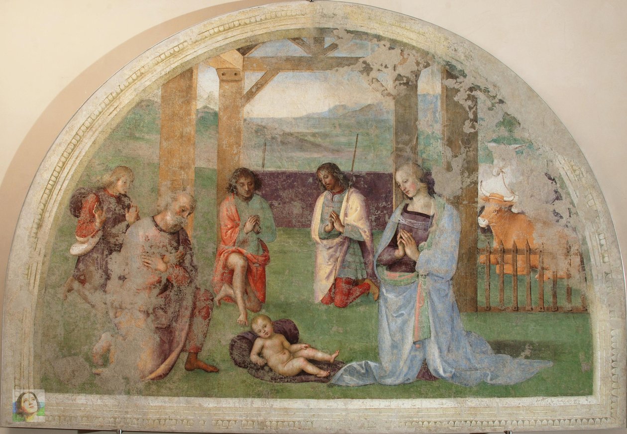 Paimenten palvonta tekijältä Pietro Perugino