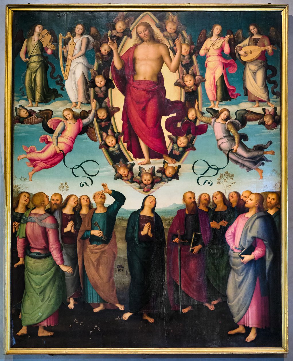 Kristuksen taivaaseenastuminen tekijältä Pietro Perugino