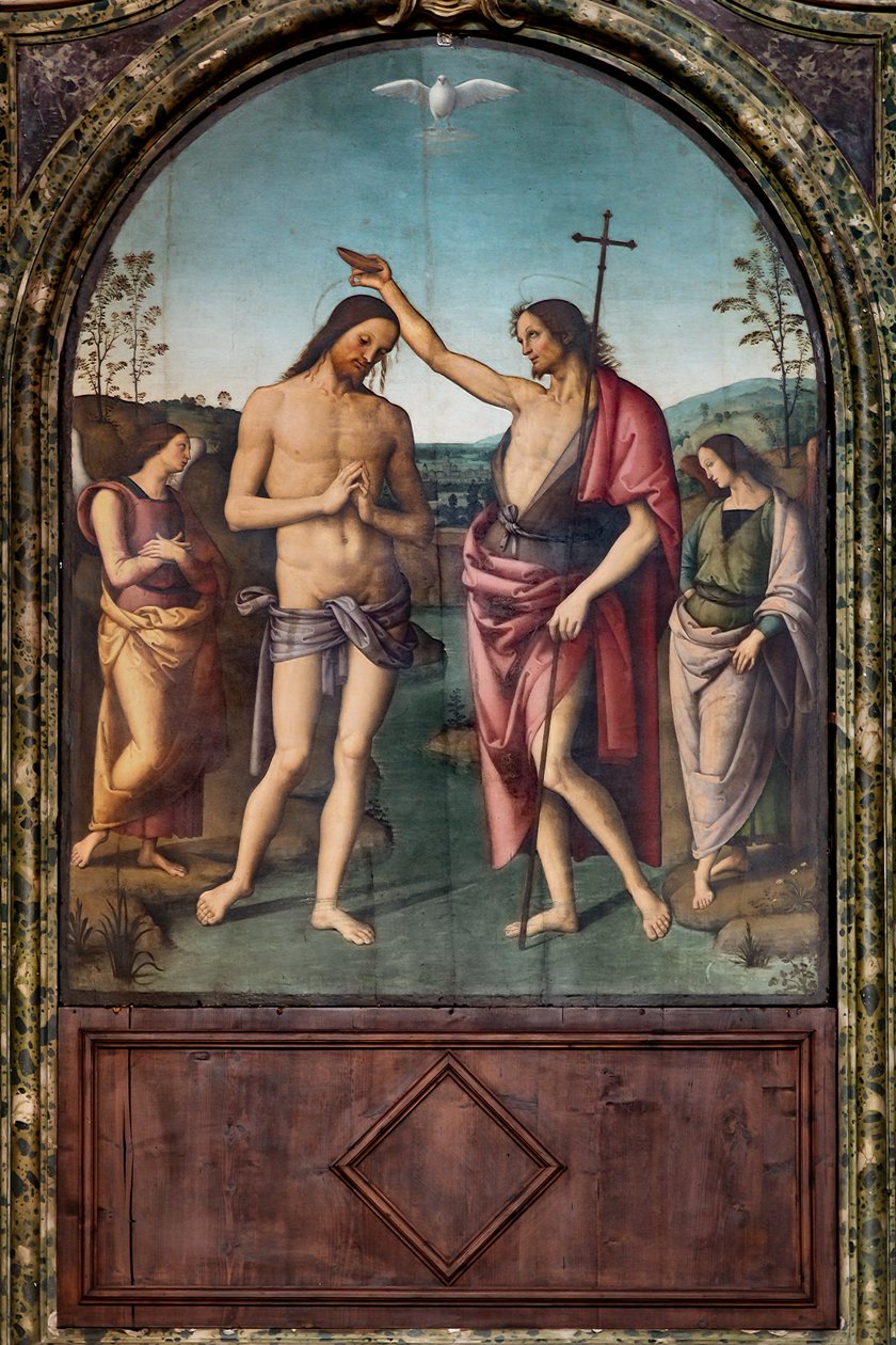 Kristuksen kaste tekijältä Pietro Perugino