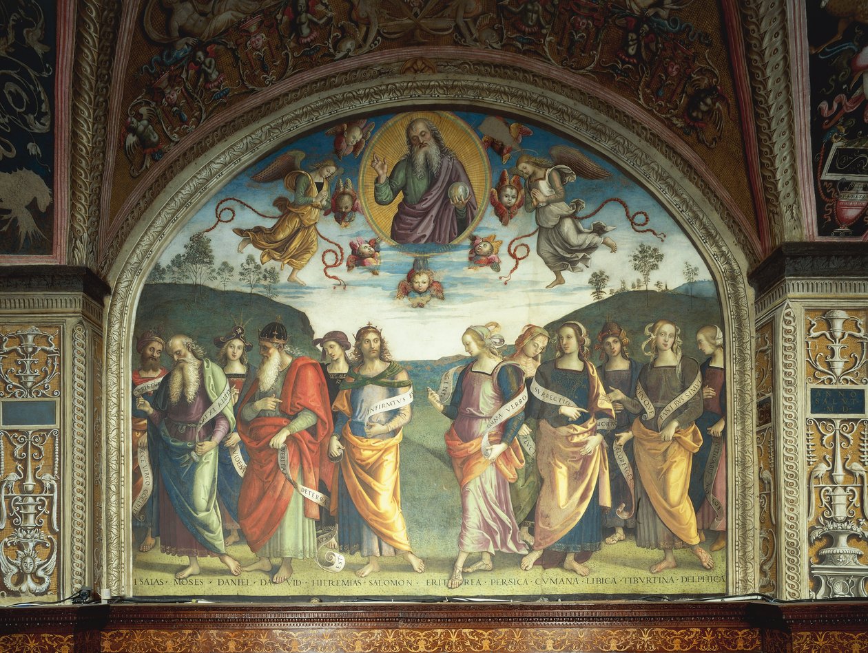 Pyhä Isä profeettojen ja sibylien kanssa tekijältä Pietro Perugino