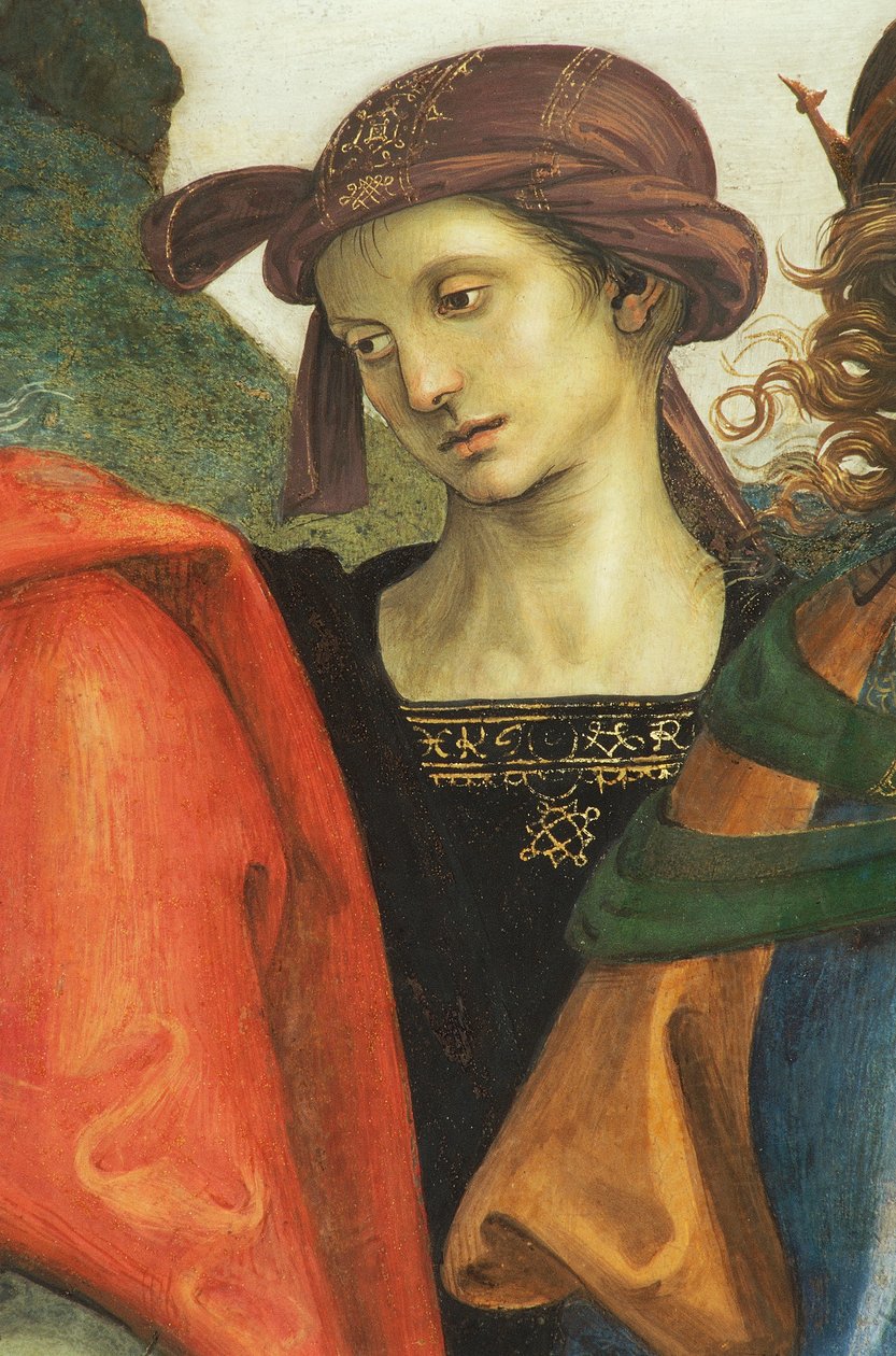 Jeremia, yksityiskohta Pyhältä Isältä profeettojen ja sibylien kanssa tekijältä Pietro Perugino