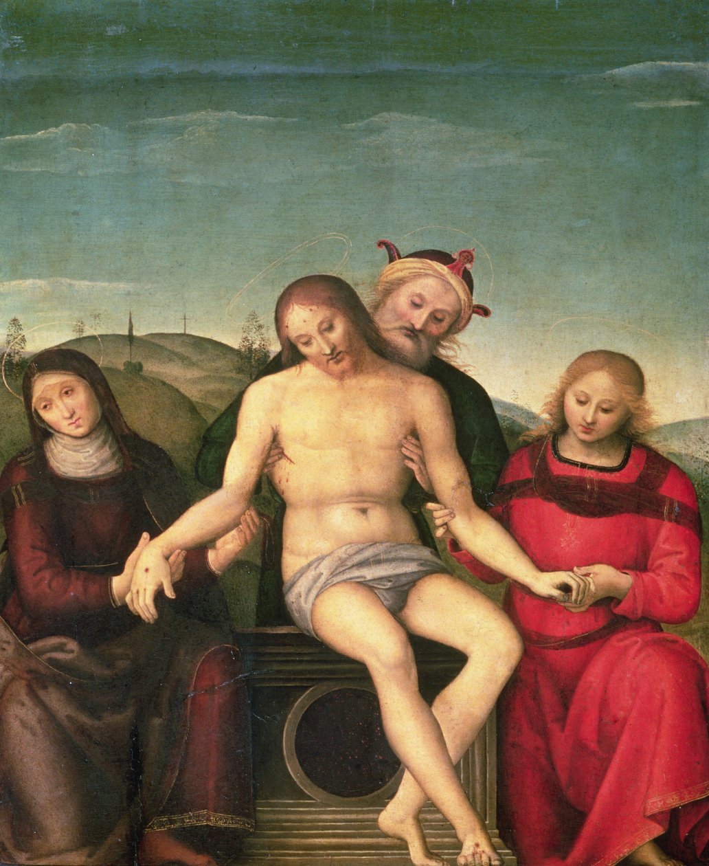 Pieta, 1497 (tempera ja öljy paneelissa) tekijältä Pietro Perugino