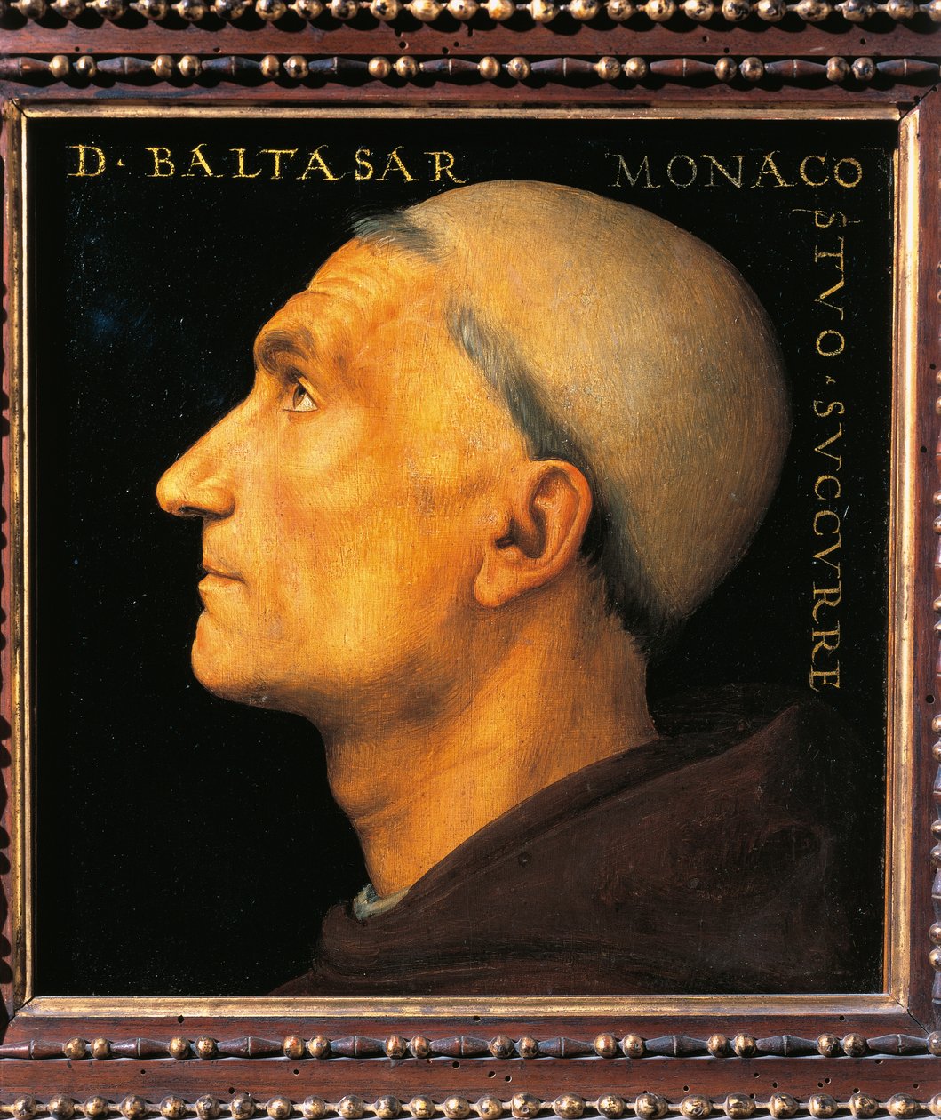 Pietro Peruginon muotokuva Vallombrosan luostarin munkki Balthazarista tekijältä Pietro Perugino