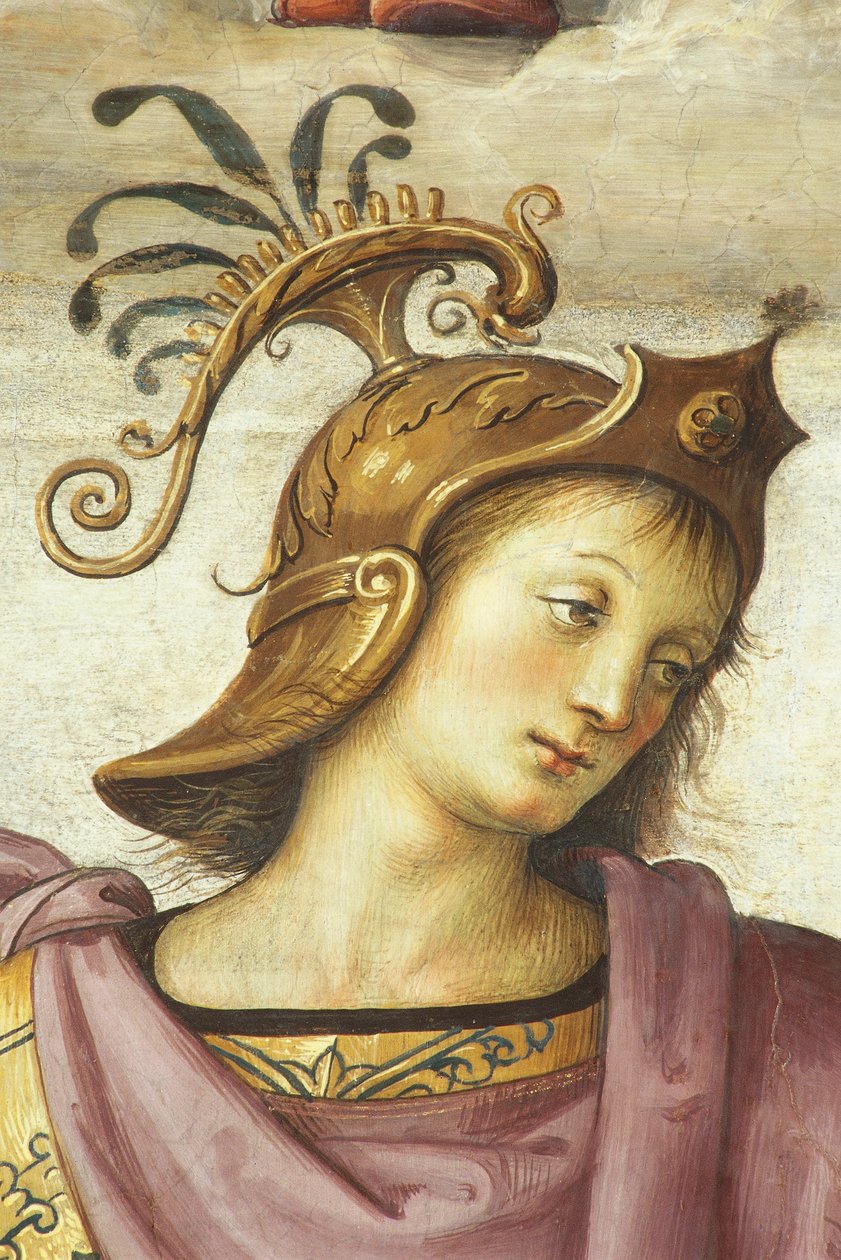 Publius Scipio, Perugino (1450 noin-1523), fresko, Hall of Audience, College of Cambio, Palazzo dei Priori, Perugia, Umbria, Italia, 1400- ja 1600-luvut tekijältä Pietro Perugino