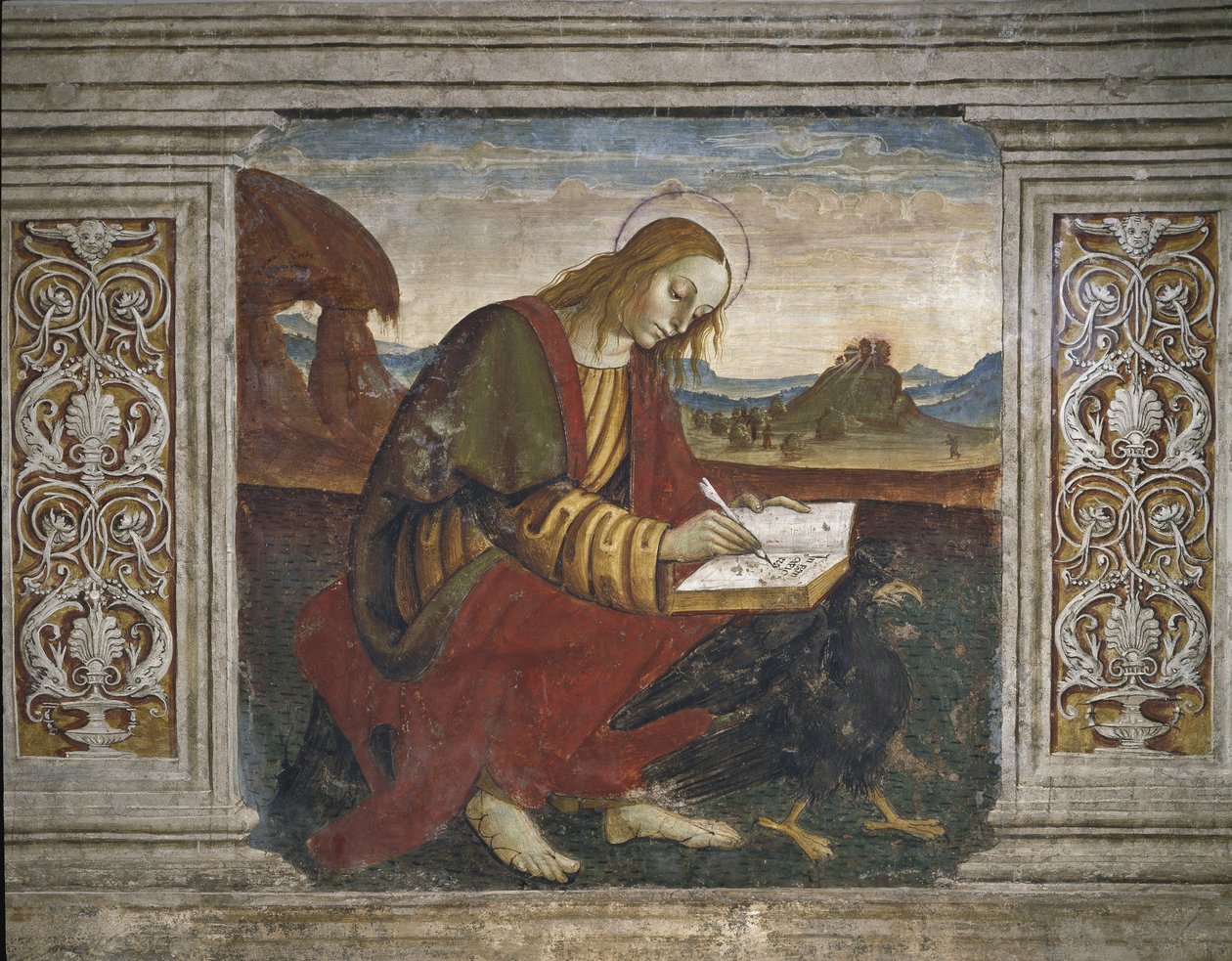 Pyhän Johanneksen evankelista (Fresko tekijältä Pietro Perugino