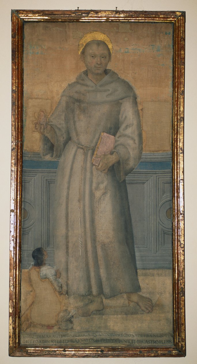 Pyhä Anthony Padovalainen ja Bartolomeo di Maraglia Perugiasta, noin 1512, maalannut Pietro Vannucci, joka tunnetaan nimellä Perugino (noin 1450-1523), Umbria, Italia tekijältä Pietro Perugino