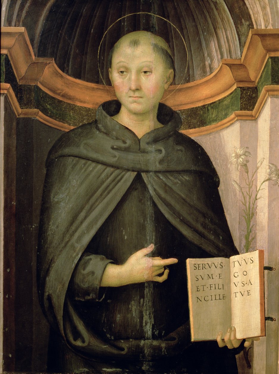 Pyhä Nikolaus Tolentinolainen tekijältä Pietro Perugino