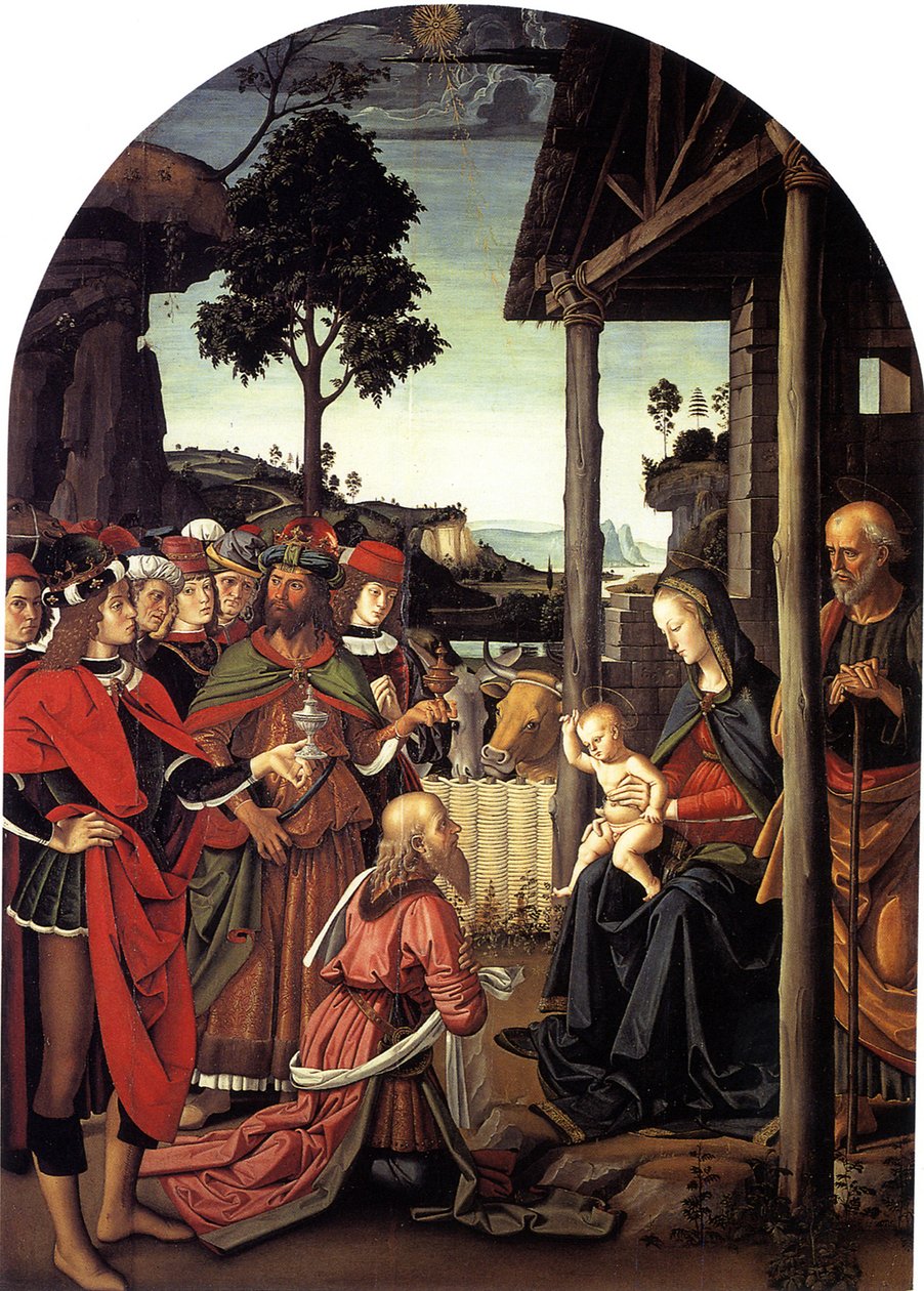 The Adoration of the Magi, n. 1470-1480 tekijältä Pietro Perugino