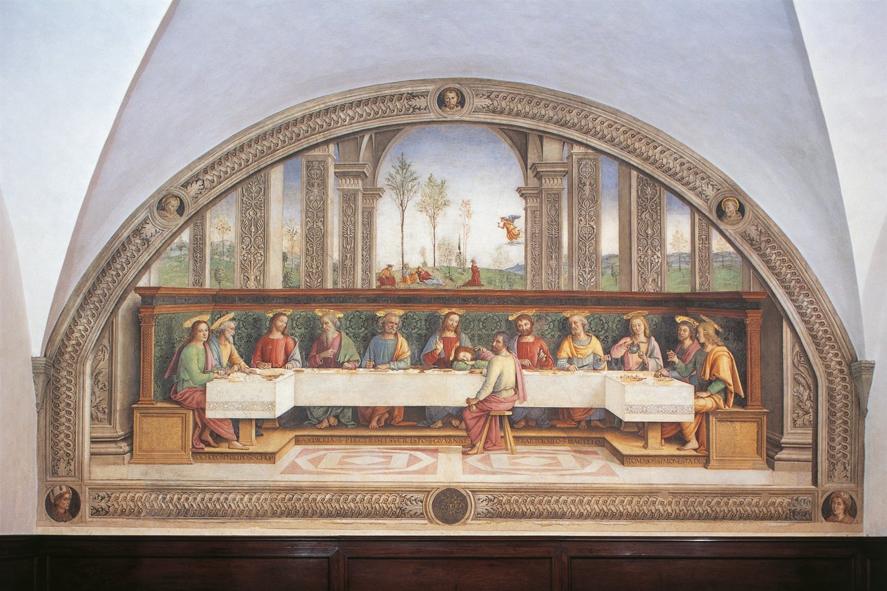 Viimeinen ehtoollinen tekijältä Pietro Perugino