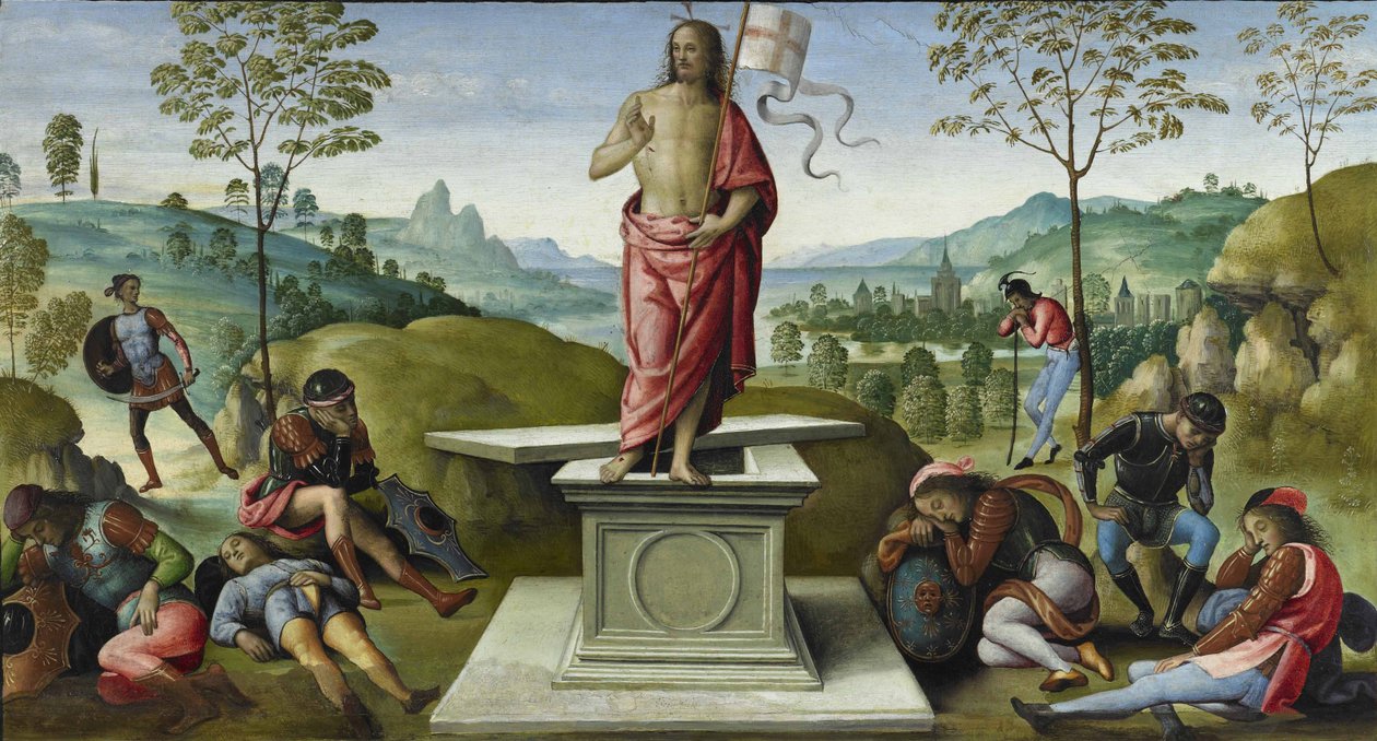 Ylösnousemus, 1496-1500 tekijältä Pietro Perugino