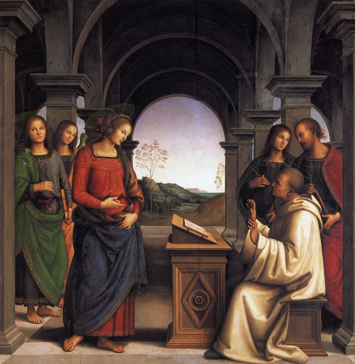 Pyhän Bernhardin näky tekijältä Pietro Perugino