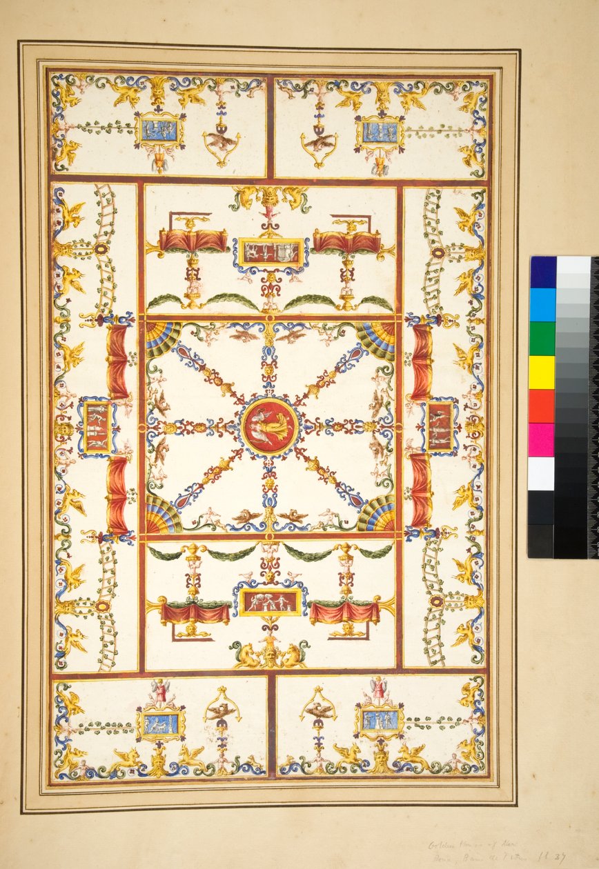 Palazzo di Titosta, joka löytyy Esquilino-vuoren kylpylän vieressä olevien seitsemän huoneen puutarhasta tekijältä Pietro Santi Bartoli