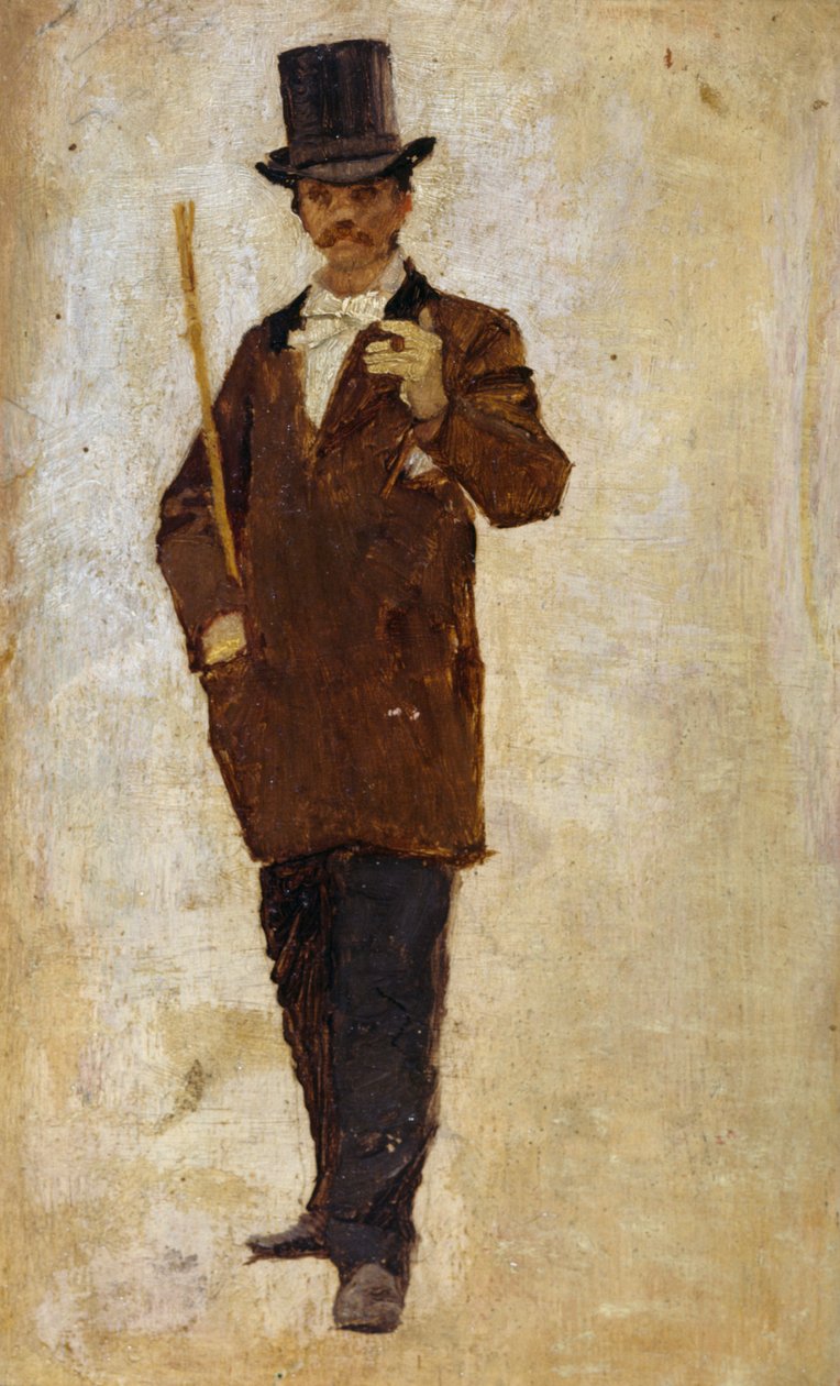 Mies silinteri yllään tekijältä Pietro Scoppetta