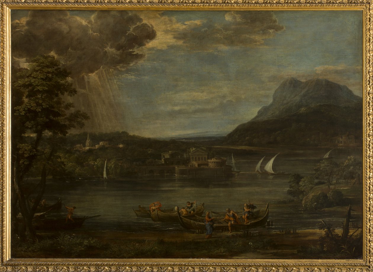 Maisema Pyhän Pietarin kutsulla tekijältä Pietro da Cortona