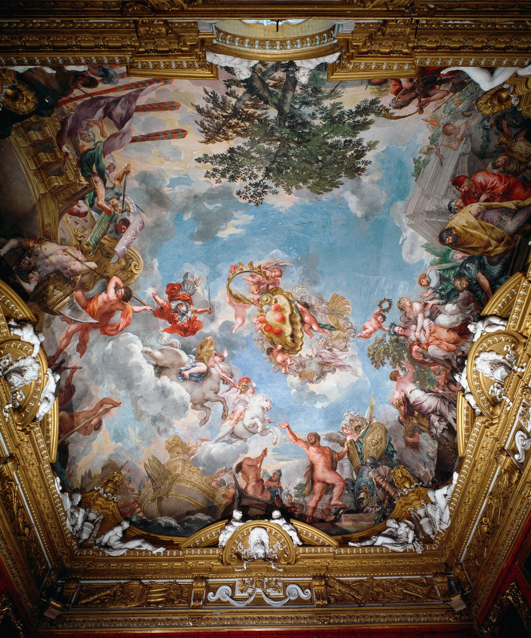 Mars sodan jälkeen, Marsin salin holvi tekijältä Pietro da Cortona