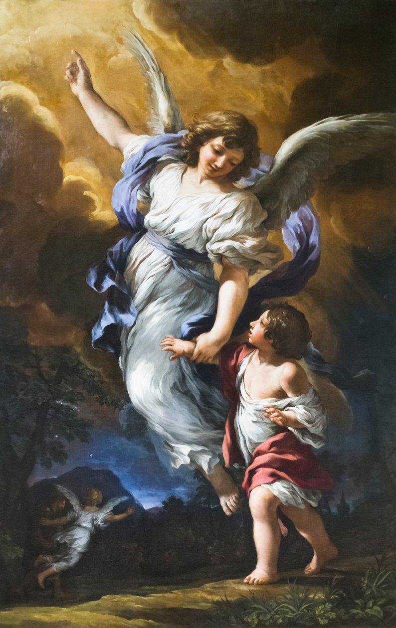 Suojelusenkeli tekijältä Pietro da (1596 1669) Cortona