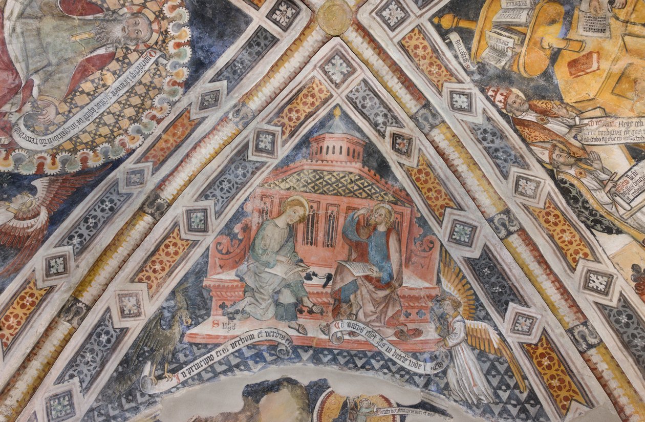 Evankelistat Johannes ja Matteus tekijältä Pietro da (15th century) Saluzzo