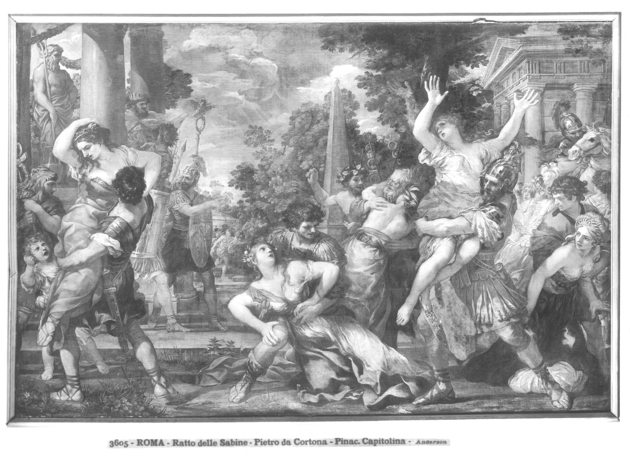 Sabiininaisten raiskaus tekijältä Pietro da 1596 1669 Cortona