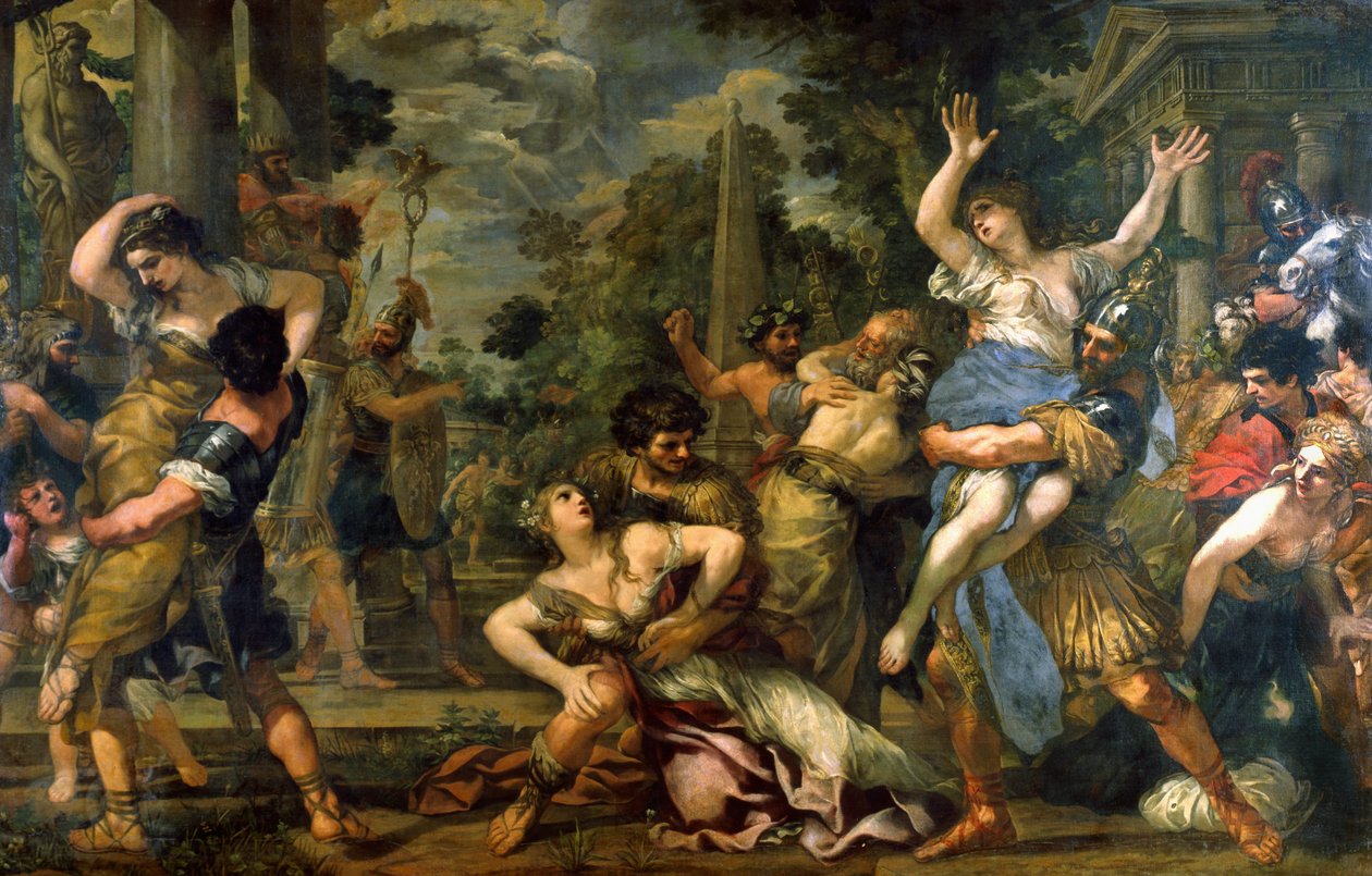 Sabilaisten raiskaus tekijältä Pietro da Cortona