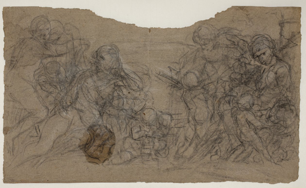 Luonnokset figuuriryhmille tekijältä Pietro da Cortona