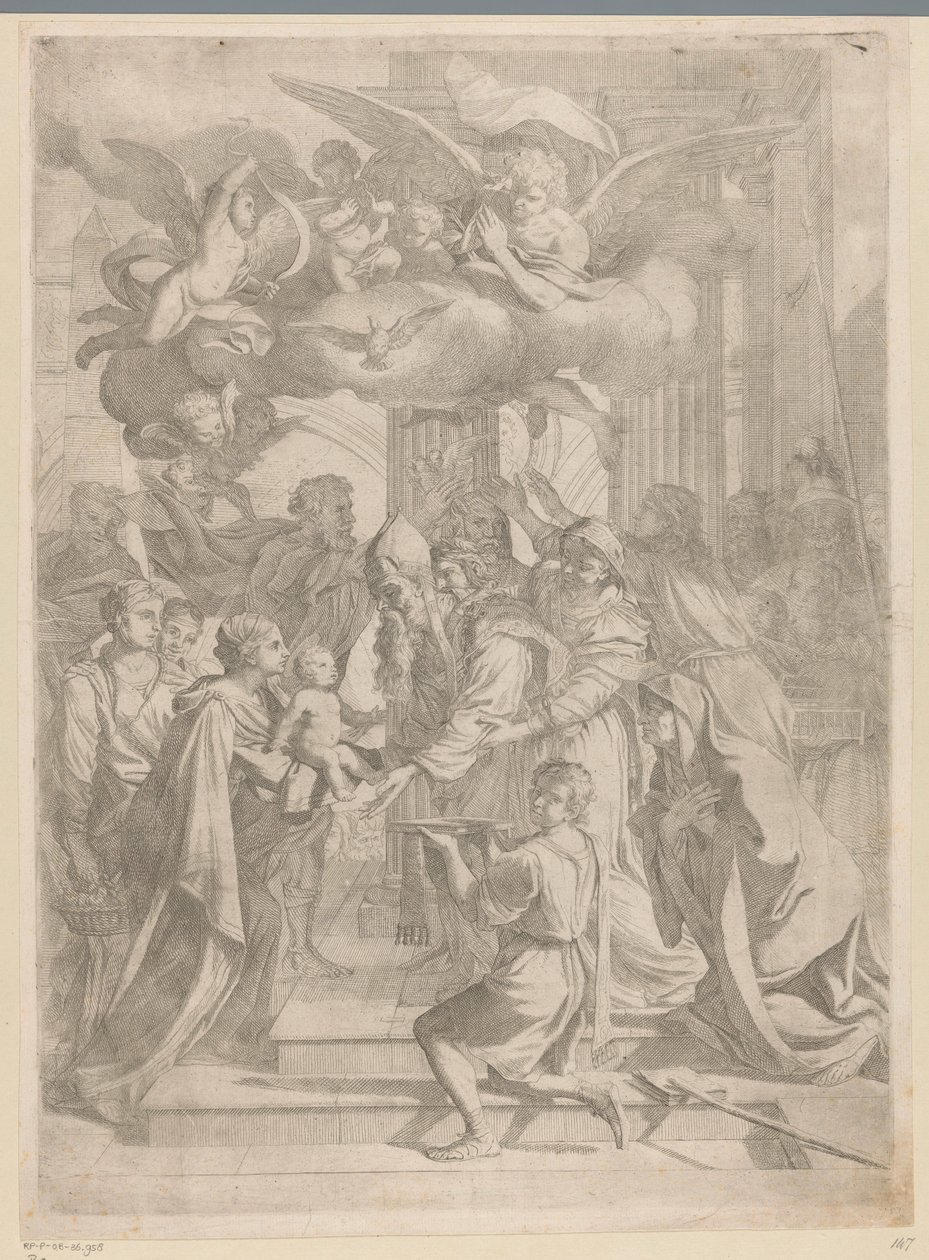 Kristuksen esittely temppelissä tekijältä Pietro del Po (attributed to)