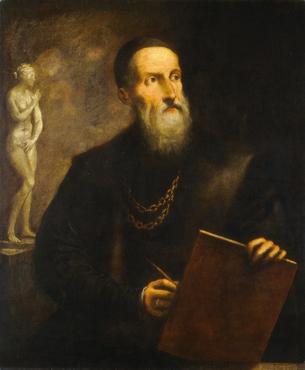 Kuvitteellinen omakuva Titianista, luultavasti 1650-luvulta. tekijältä Pietro della Vecchia