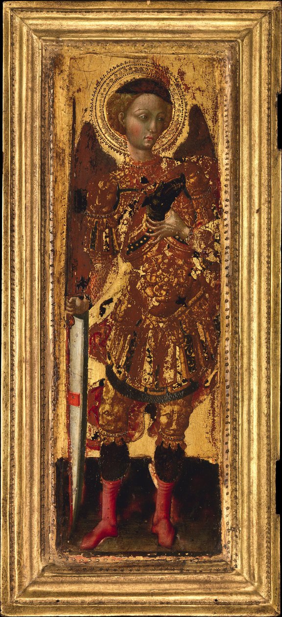 Pyhä Mikael, 1430-luvun puoliväli. tekijältä Pietro di Giovanni d
