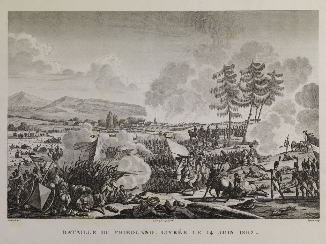 Schlacht bei Friedland, um den 14. kesäkuuta 1807 tekijältä François Pigeot