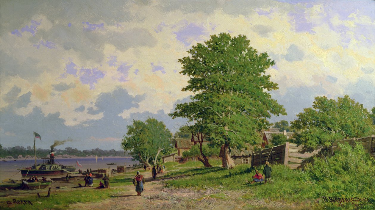 Näkymä Volga-joelle tekijältä Piotr Petrovitch Weretshchagin