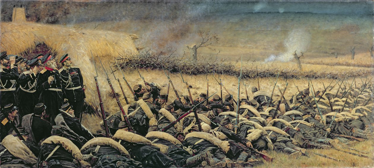 Ennen hyökkäystä, 1877-78 tekijältä Piotr Petrovitch Weretshchagin