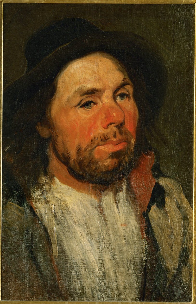 Maanviljelijä hattu päässä (öljy kankaalle) tekijältä Piotr Michalowski